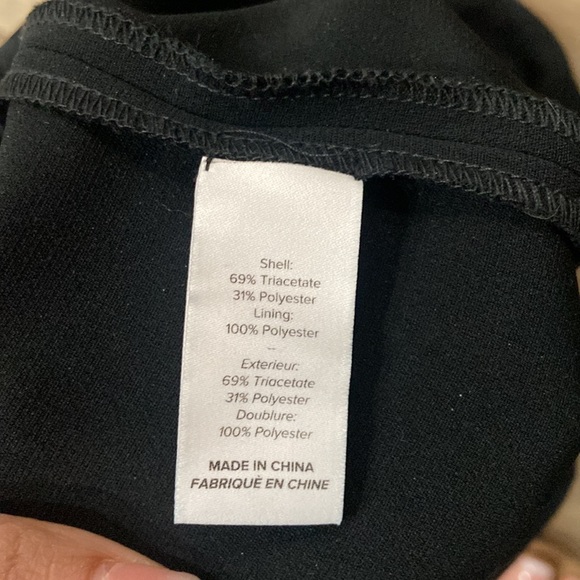 Cinq à sept black pants with front detail, size 4 - Picture 5 of 5